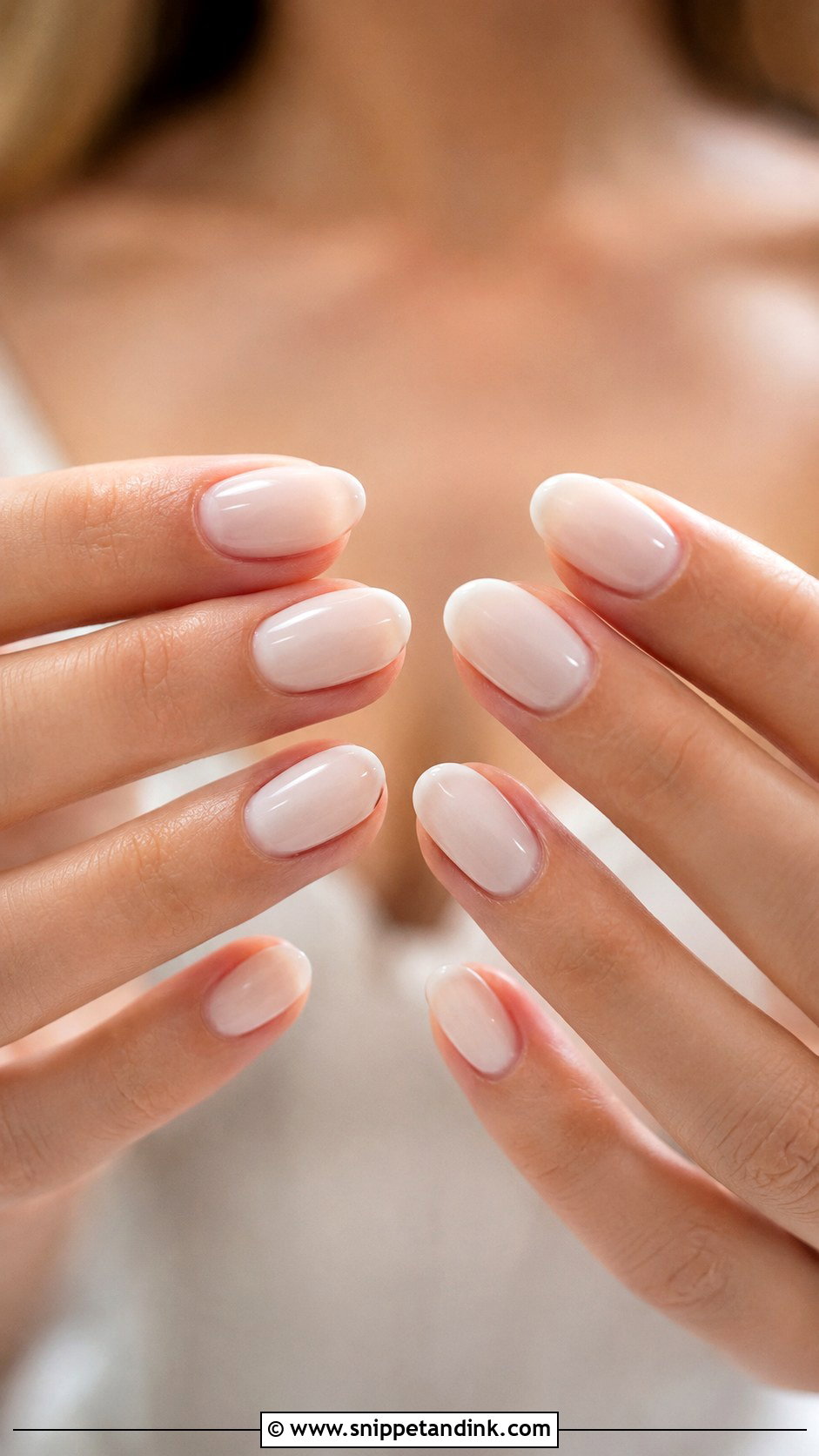 Milky White Bridal Nails - Snippet and Ink - 20 Milky White Bridal Nails
