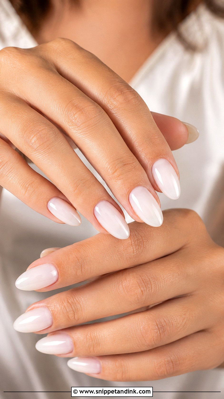 Milky White Bridal Nails - Snippet and Ink - 20 Nail Art for Bridal Ideas