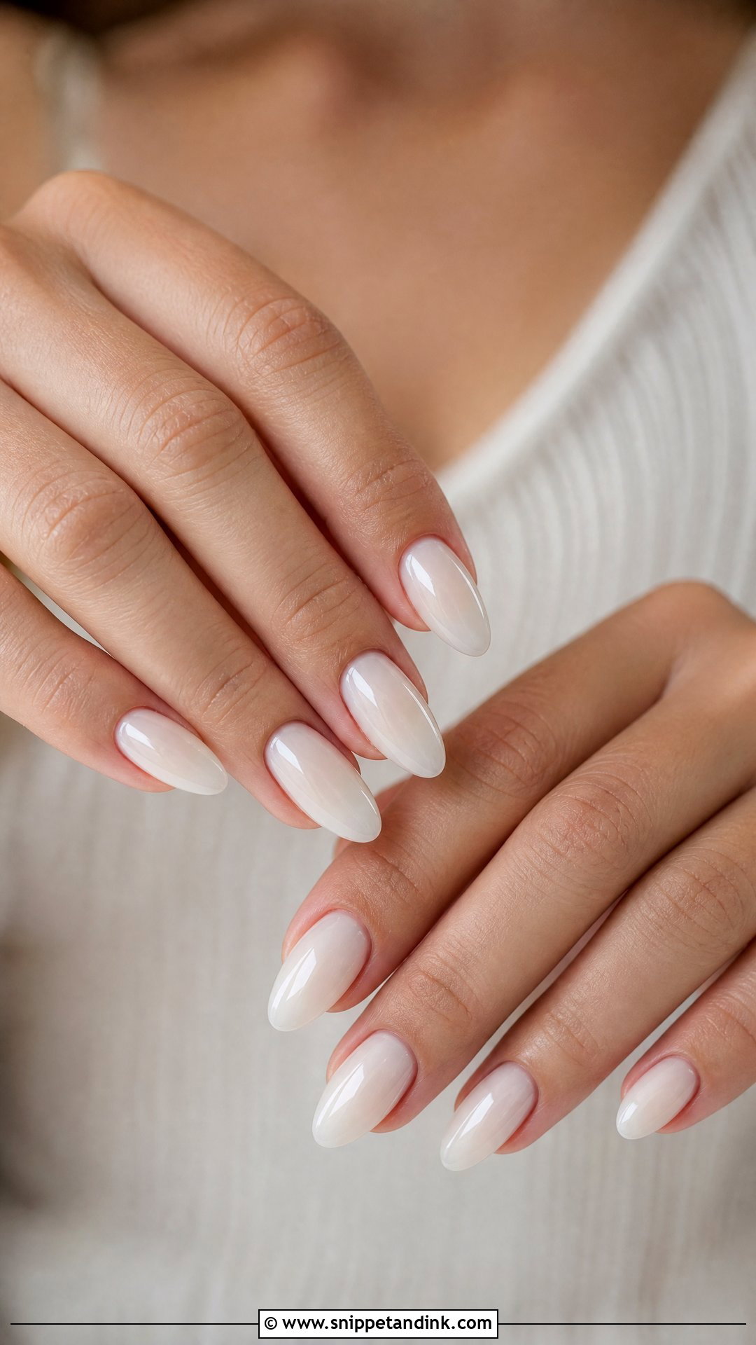 Milky White Bridal Nails - Snippet and Ink - 25 Bridal Nail Designs Brides