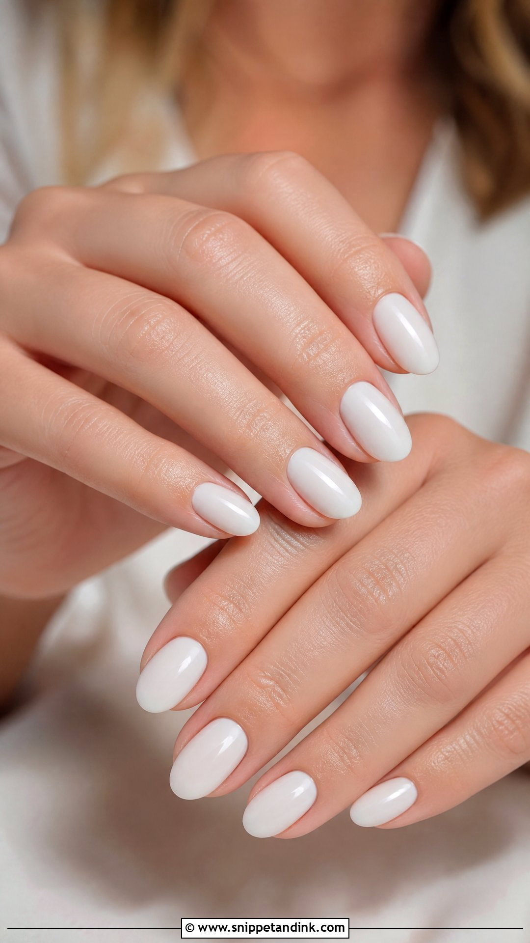 Milky White Bridal Nails - Snippet and Ink - 25 Simple Bridal Wedding Nails for Bride