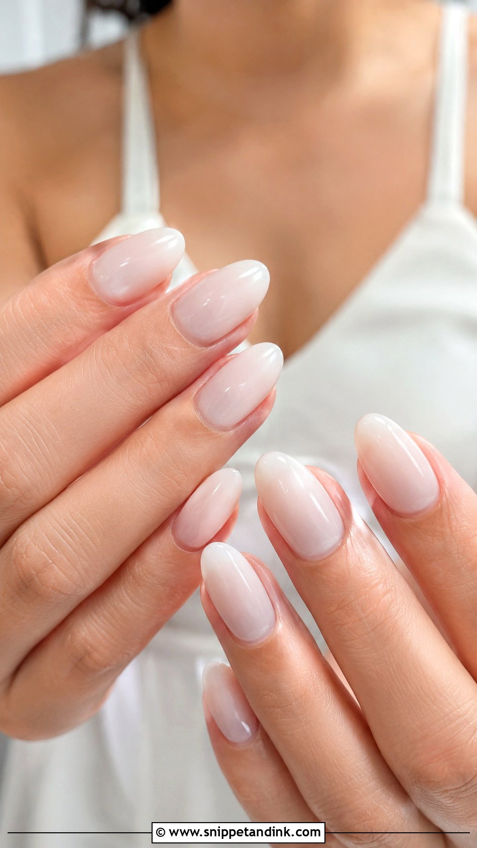 Milky White Bridal Nails - Snippet and Ink - 20 Bridal Nail Inspiration Ideas