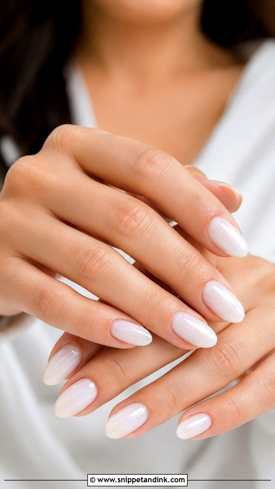 Milky White Bridal Nails - Snippet and Ink - 30 Elegant Bridal Nails