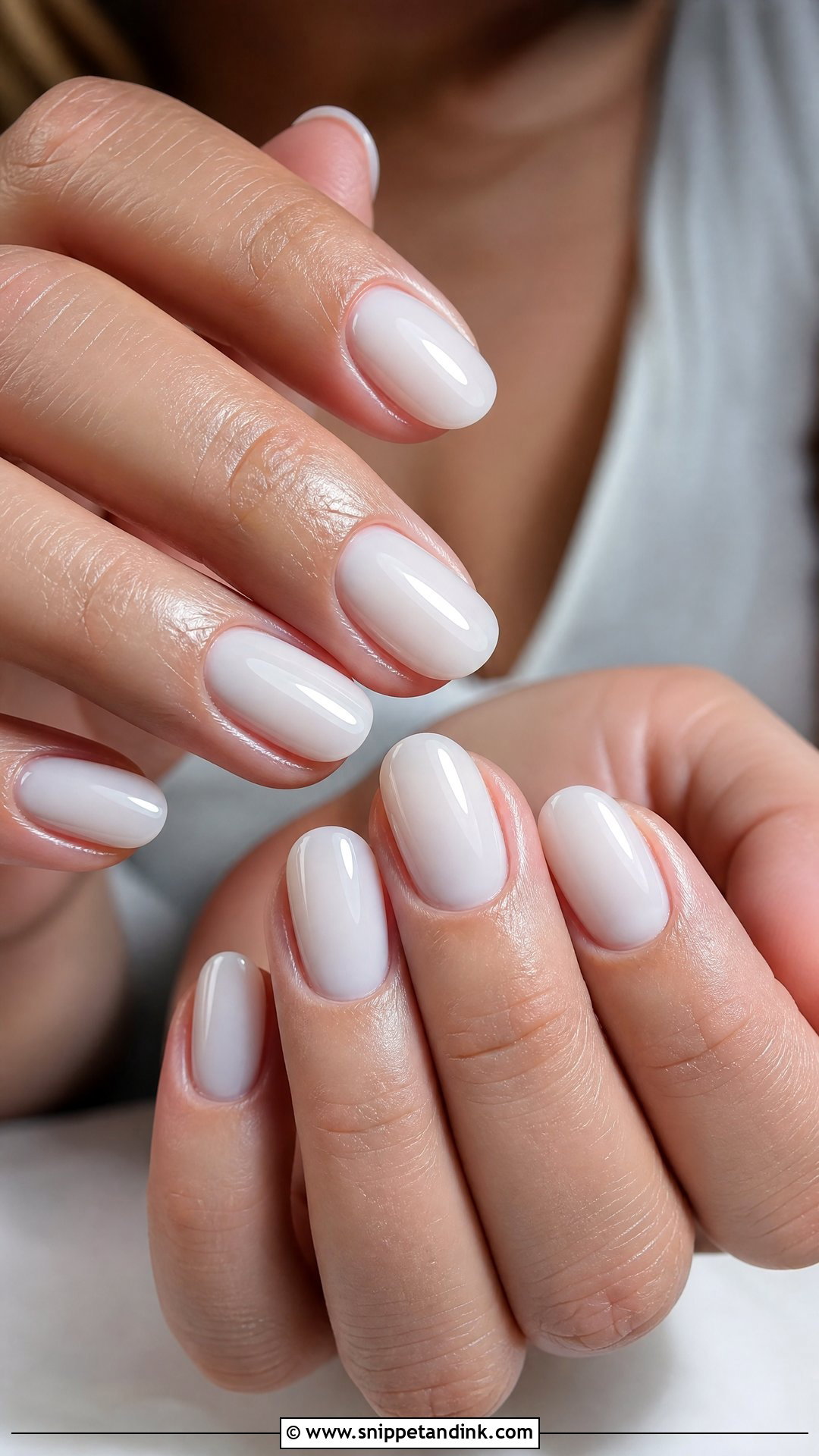 Milky White Bridal Nails - Snippet and Ink - 35 Classy Bridal Wedding Nails for Bride