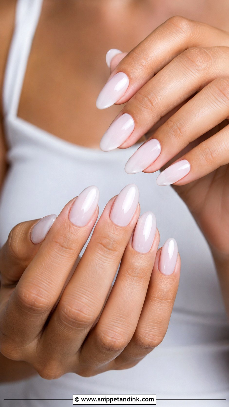 Milky White Bridal Press On Nails - Snippet and Ink - 20 Bridal Press on Nails