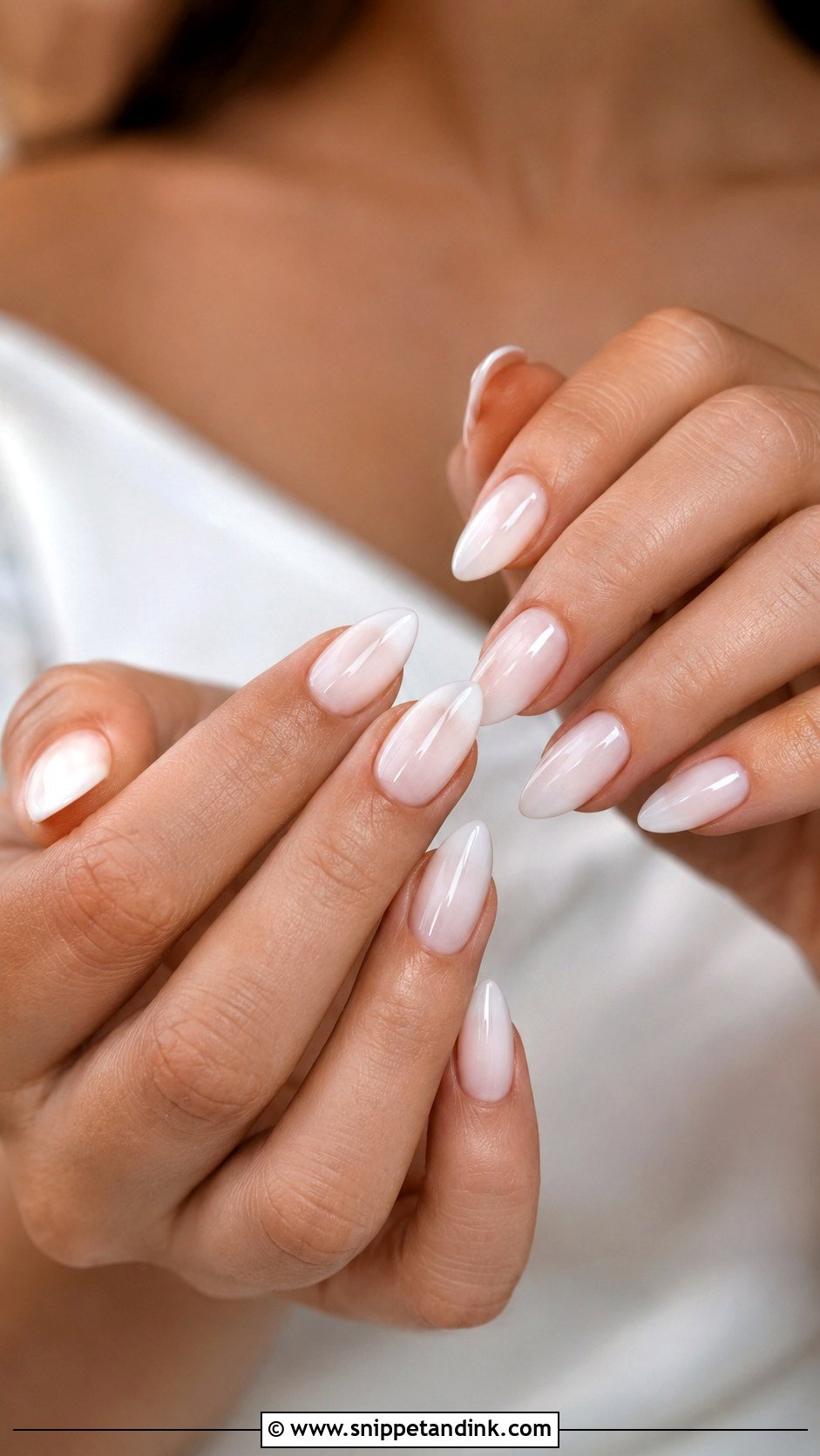 Milky White Bride Nail Extension - Snippet and Ink - 20 Nail Extension for Bride Ideas