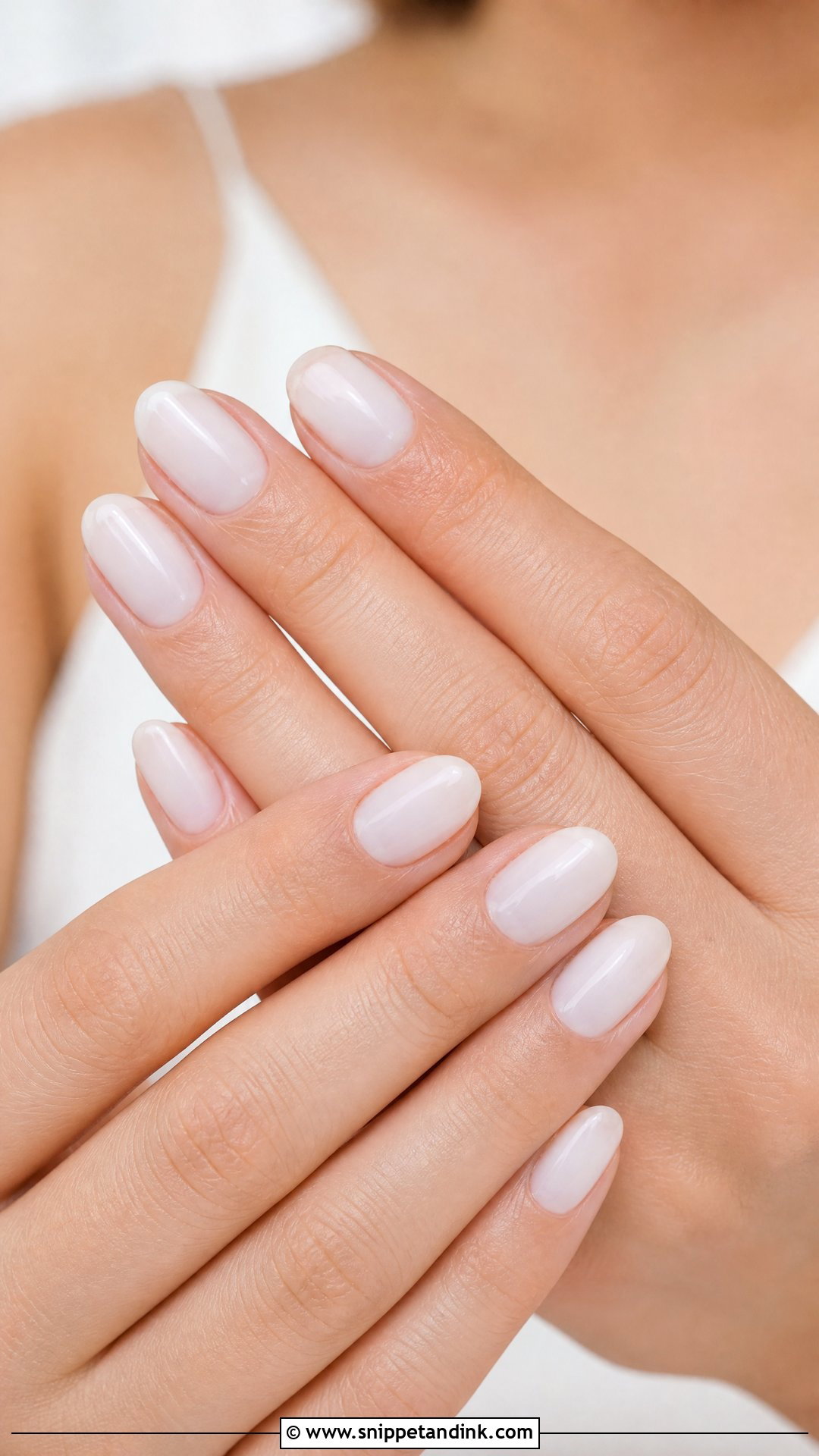 Milky White Bride Nails - Snippet and Ink - 25 Nail Bride Wedding Ideas