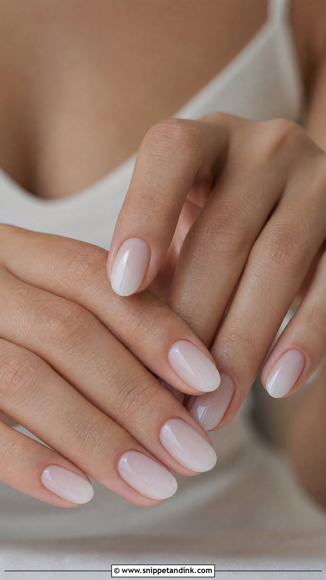 Milky White Bride Nails - Snippet and Ink - 35 Bride Nails Wedding