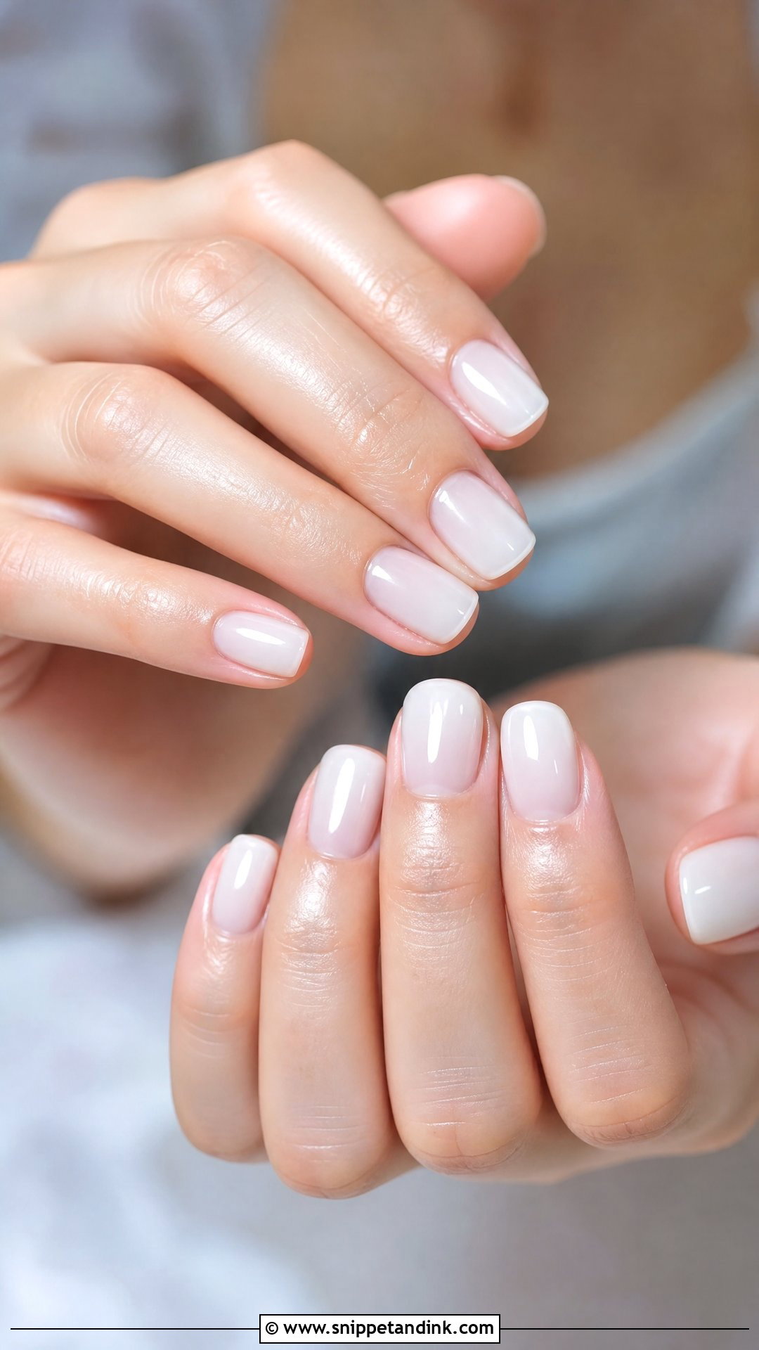 Milky White Bridesmaid Nails - Snippet and Ink - 25 Bridesmaid Wedding Nails Design