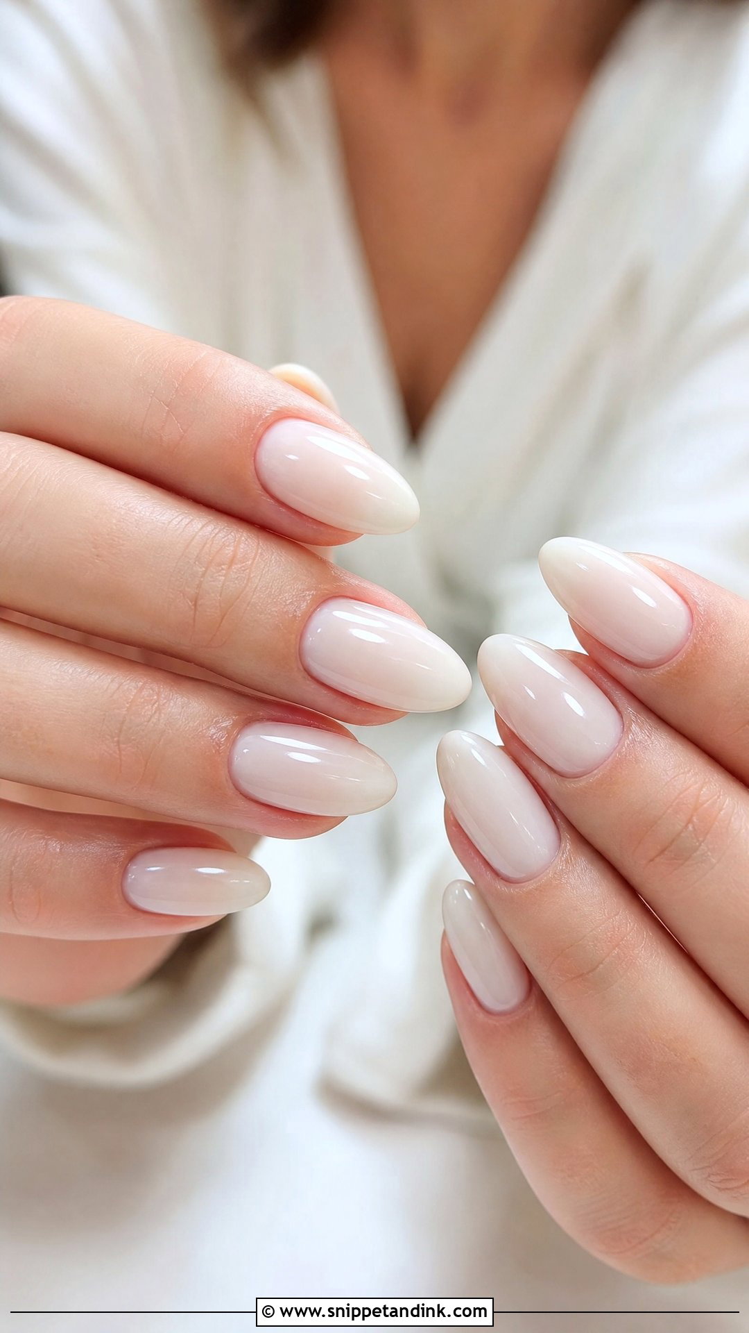 Milky White Bridesmaid Nails - Snippet and Ink - 25 Bridesmaids Nail Ideas