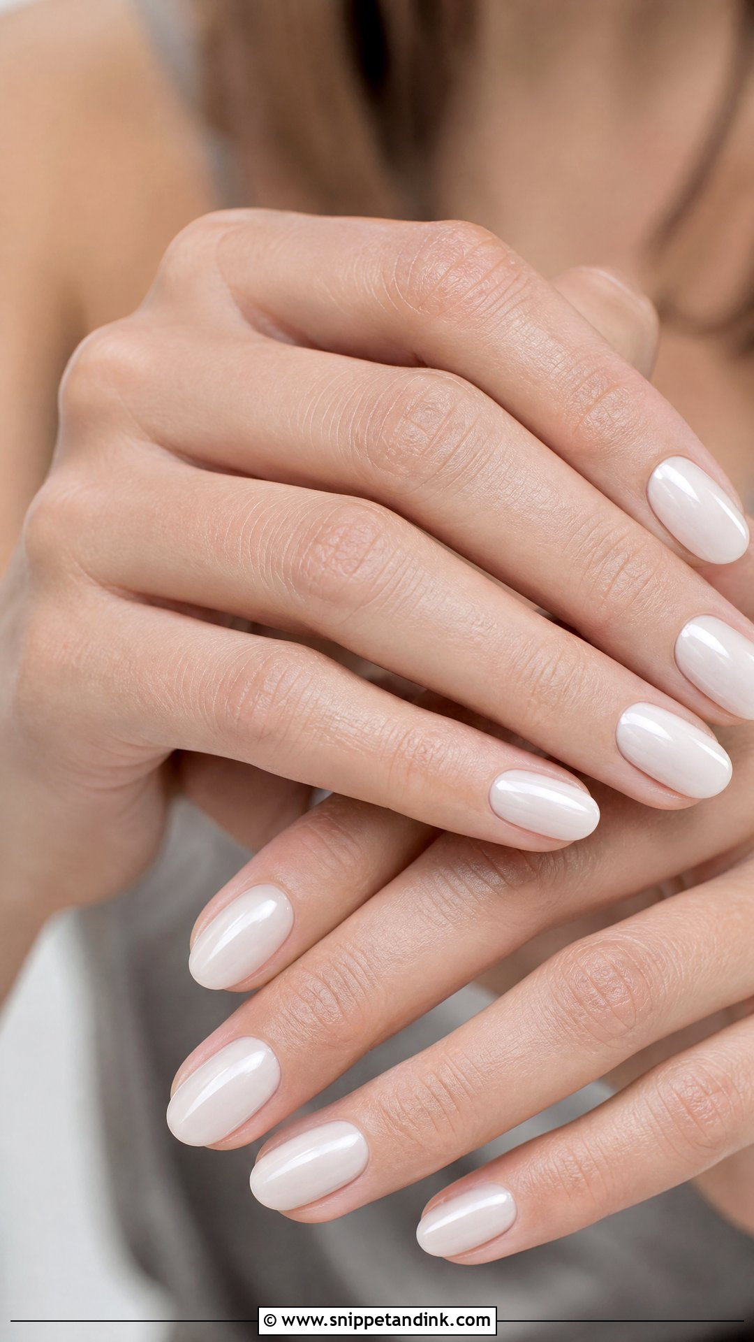 Milky White Bridesmaid Nails - Snippet and Ink - 25 Fall Bridesmaid Wedding Nails