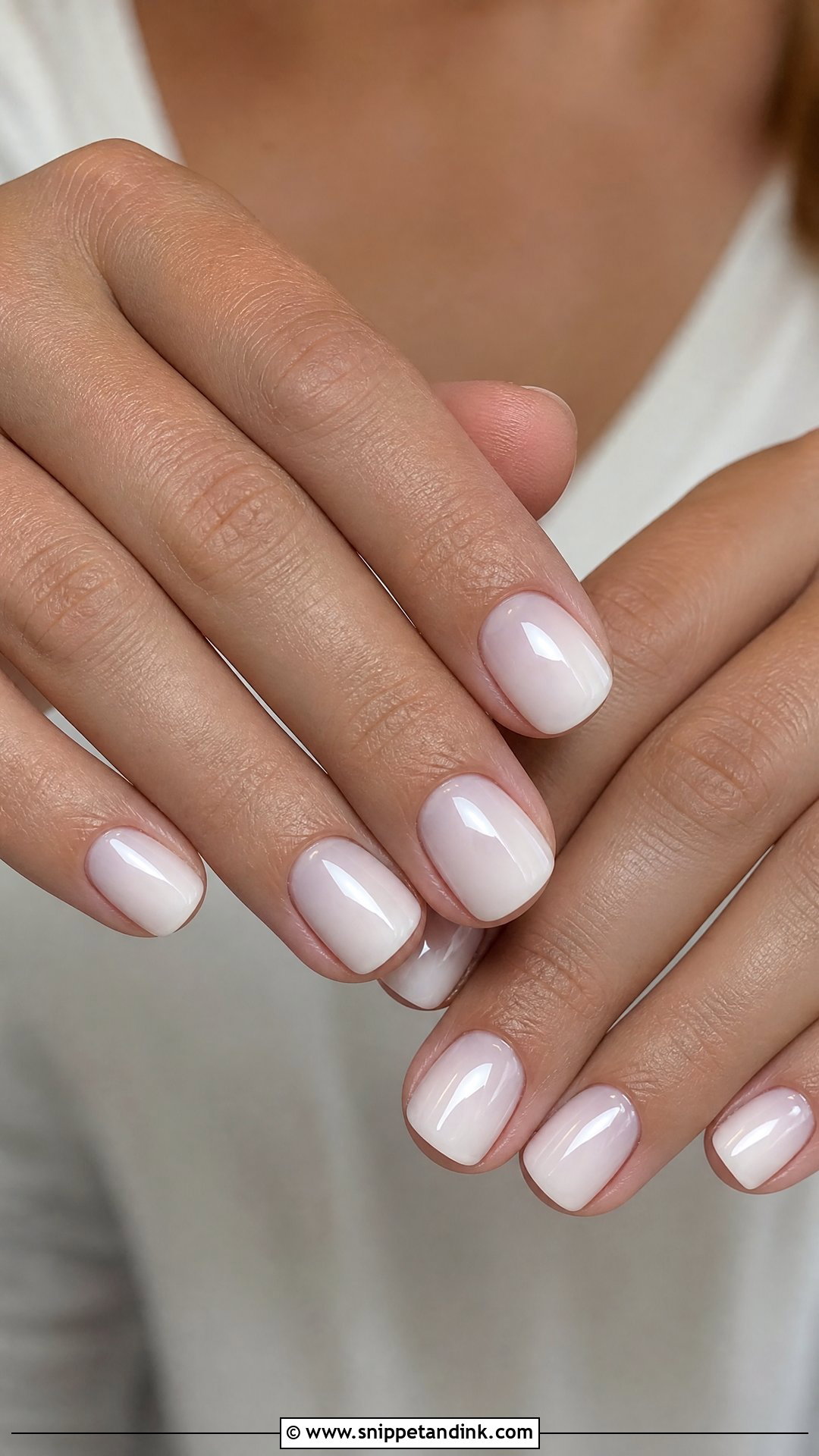 Milky White Bridesmaid Nails - Snippet and Ink - 20 Nails for a Wedding Bridesmaid