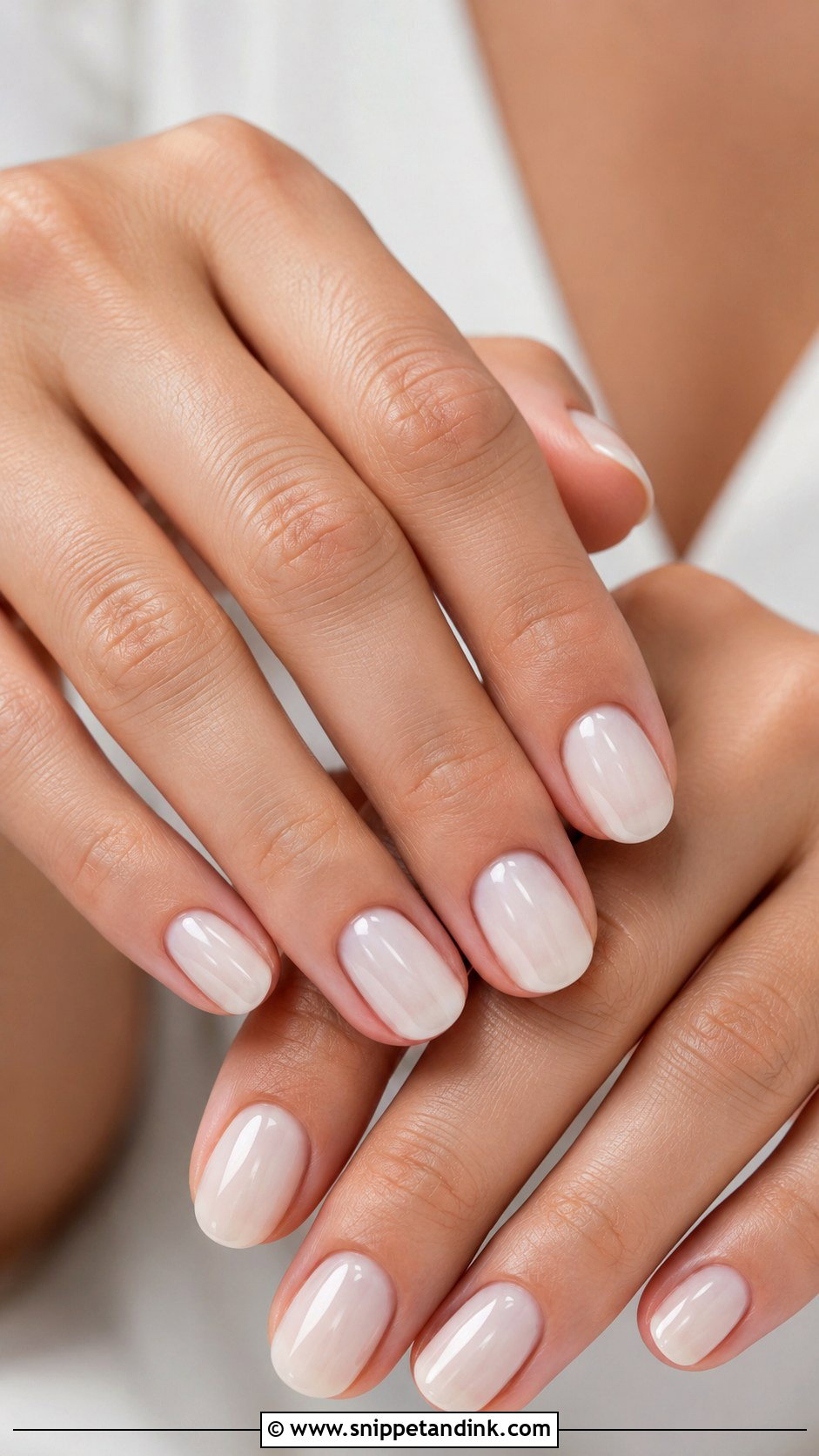 Milky White Bridesmaid Nails - Snippet and Ink - 20 Summer Bridesmaid Nails