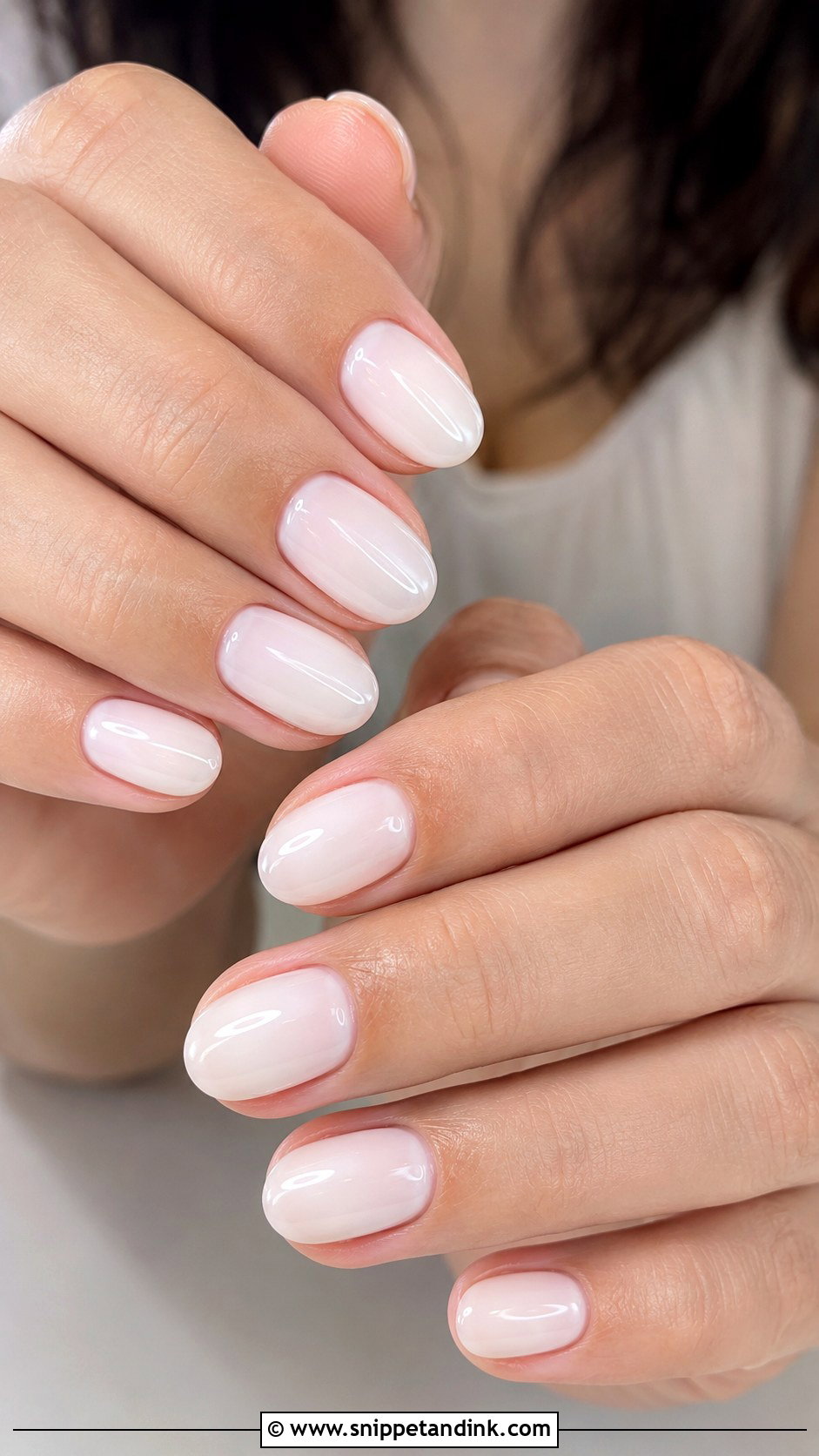 Milky White Bridesmaid Wedding Nails - Snippet and Ink - 20 Bridesmaids Wedding Nails
