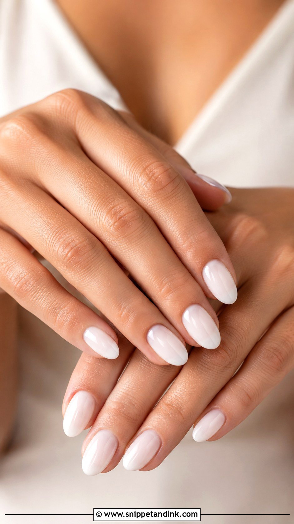 Milky White Bridesmaid Wedding Nails - Snippet and Ink - 20 Winter Bridesmaid Wedding Nails