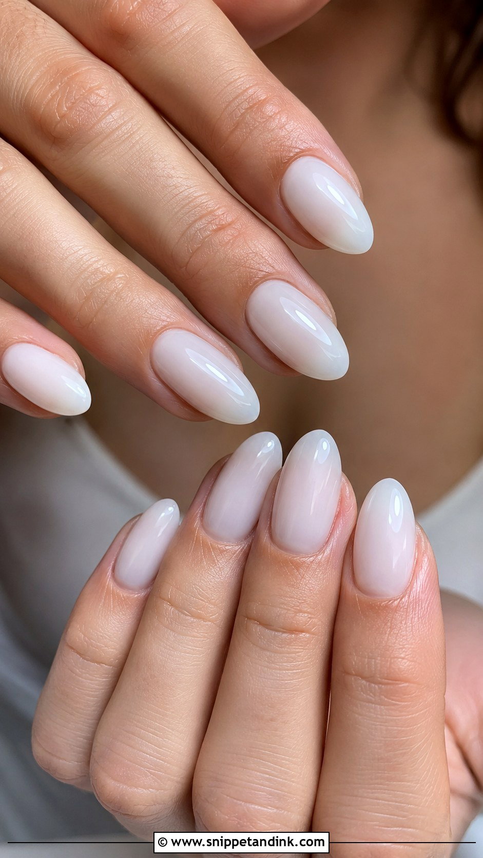 Milky White Bridesmaid Wedding Nails - Snippet and Ink - 20 Bridesmaid Wedding Nails Ideas