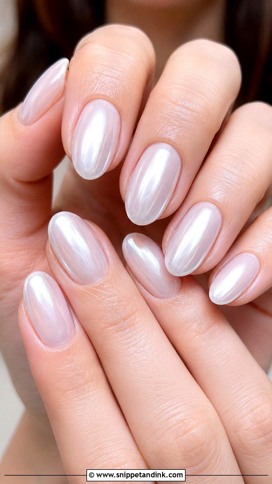 Milky White Chrome Nails - Snippet and Ink - 20 Nail Art Designs for Wedding Functions