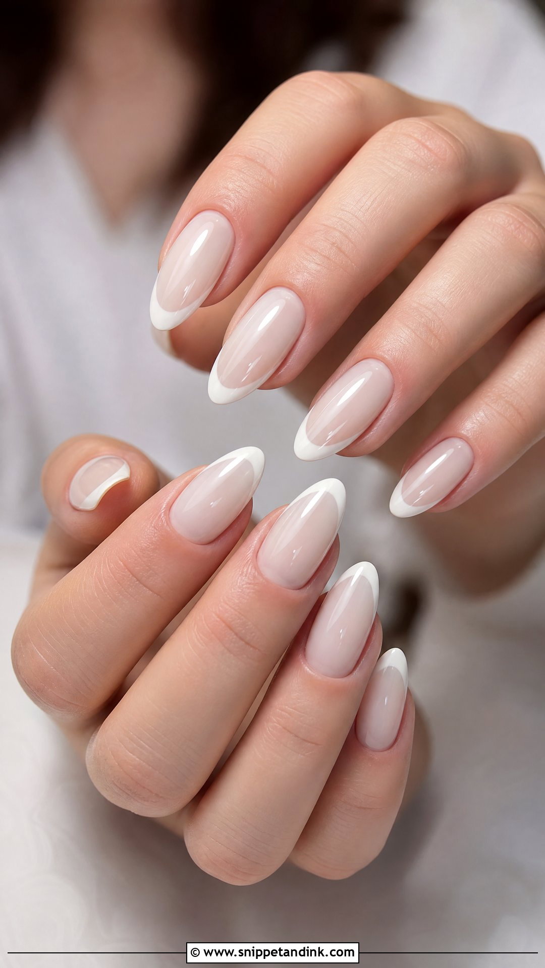 Milky White French Tip Wedding Nails - Snippet and Ink - 25 French Tip Wedding Nails