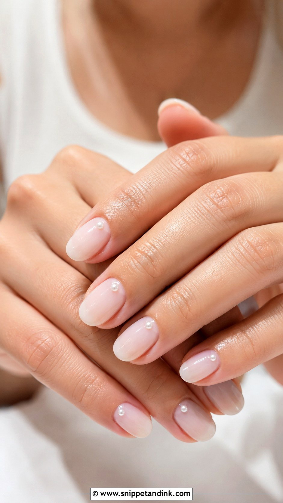 Milky White Garden Wedding Nails - Snippet and Ink - 20 Garden Wedding Nails