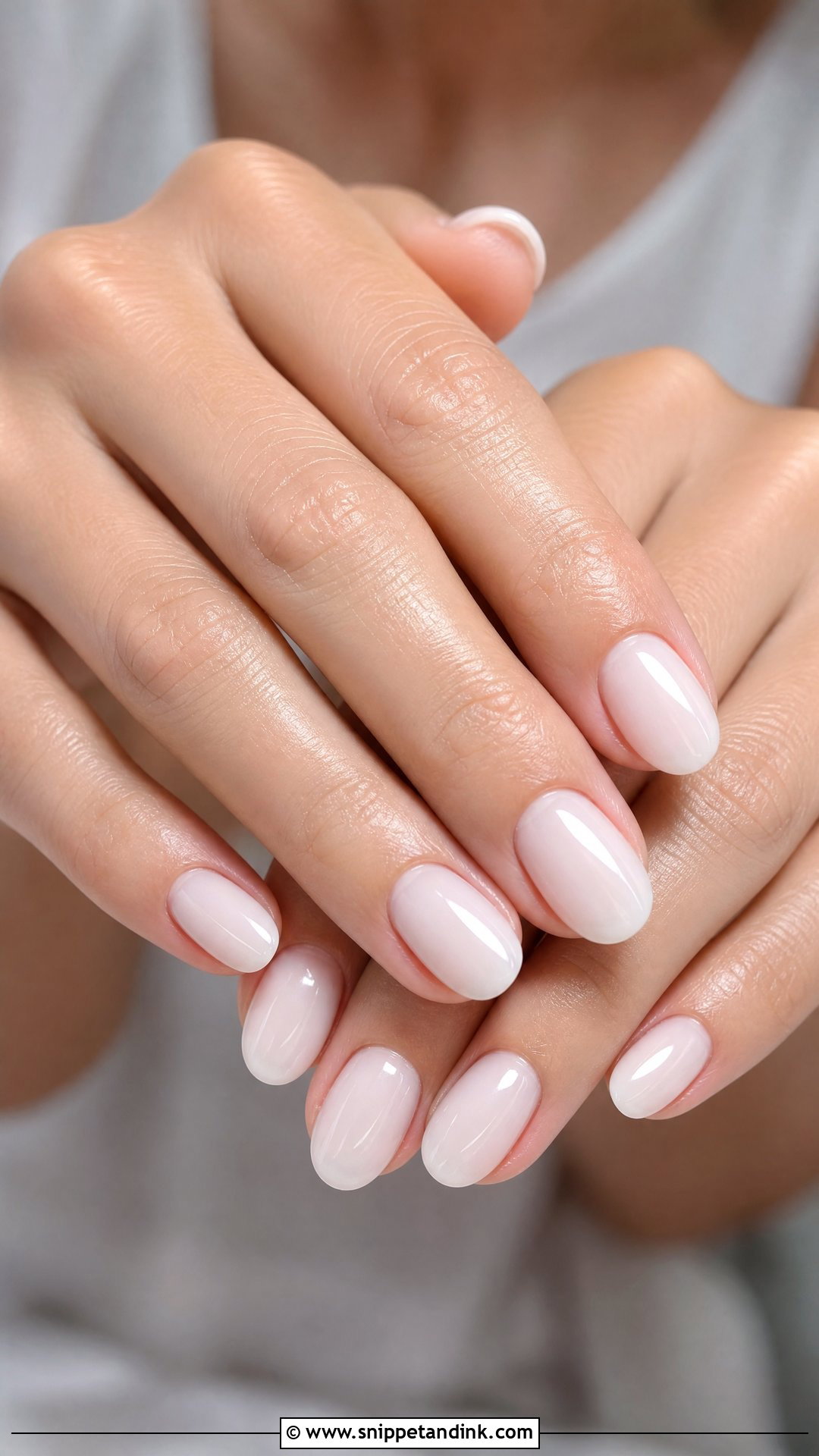 Milky White Marriage Nails - Snippet and Ink - 25 Marriage Nails Art Designs