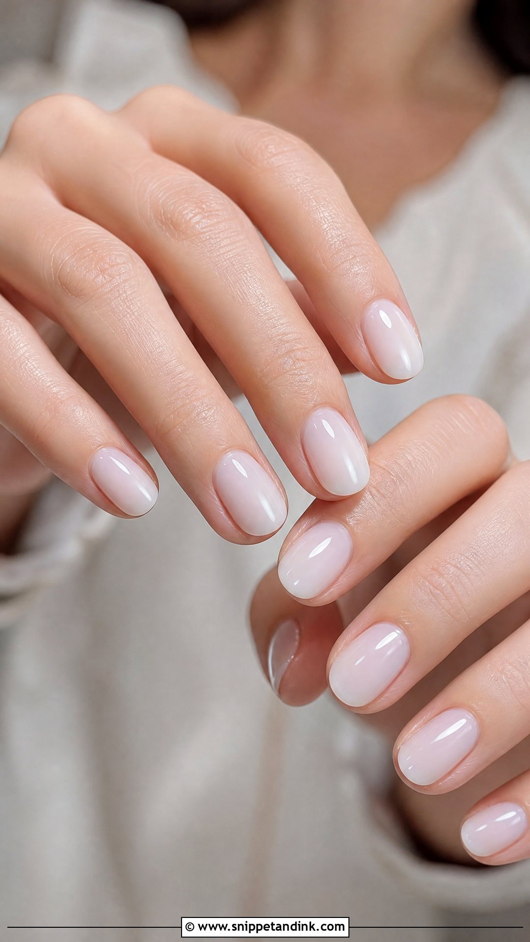 Milky White Nails - Snippet and Ink - 20 Neutral Wedding Guest Nails