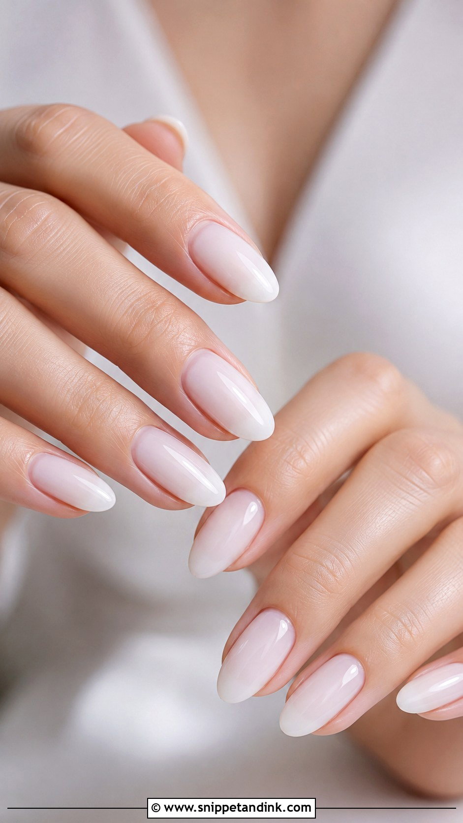 Milky White Neutral Bridal Nails - Snippet and Ink - 20 Neutral Bridal Nails