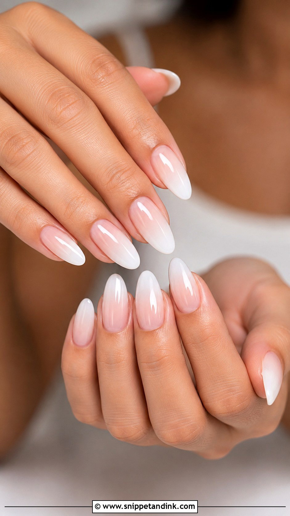 Milky White Ombre Bridal Nails - Snippet and Ink - 20 Milky White Bridal Nails