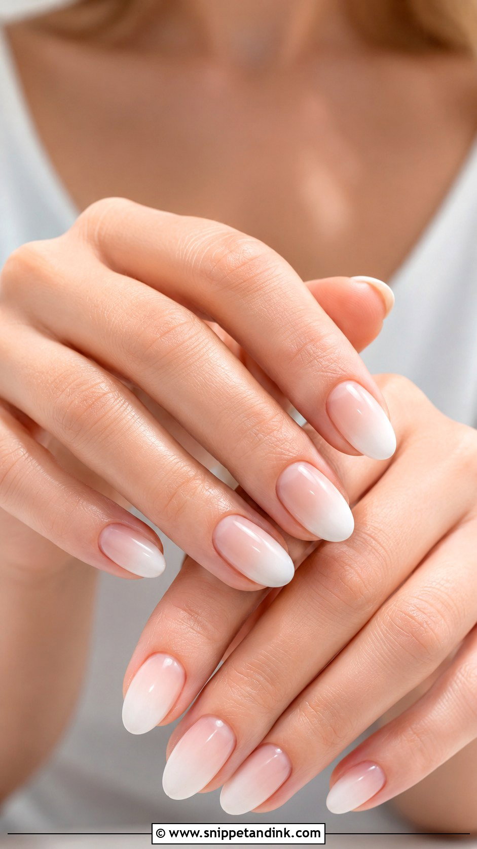 Milky White Ombre Wedding Nails - Snippet and Ink - 20 Ombre Wedding Nails Brides