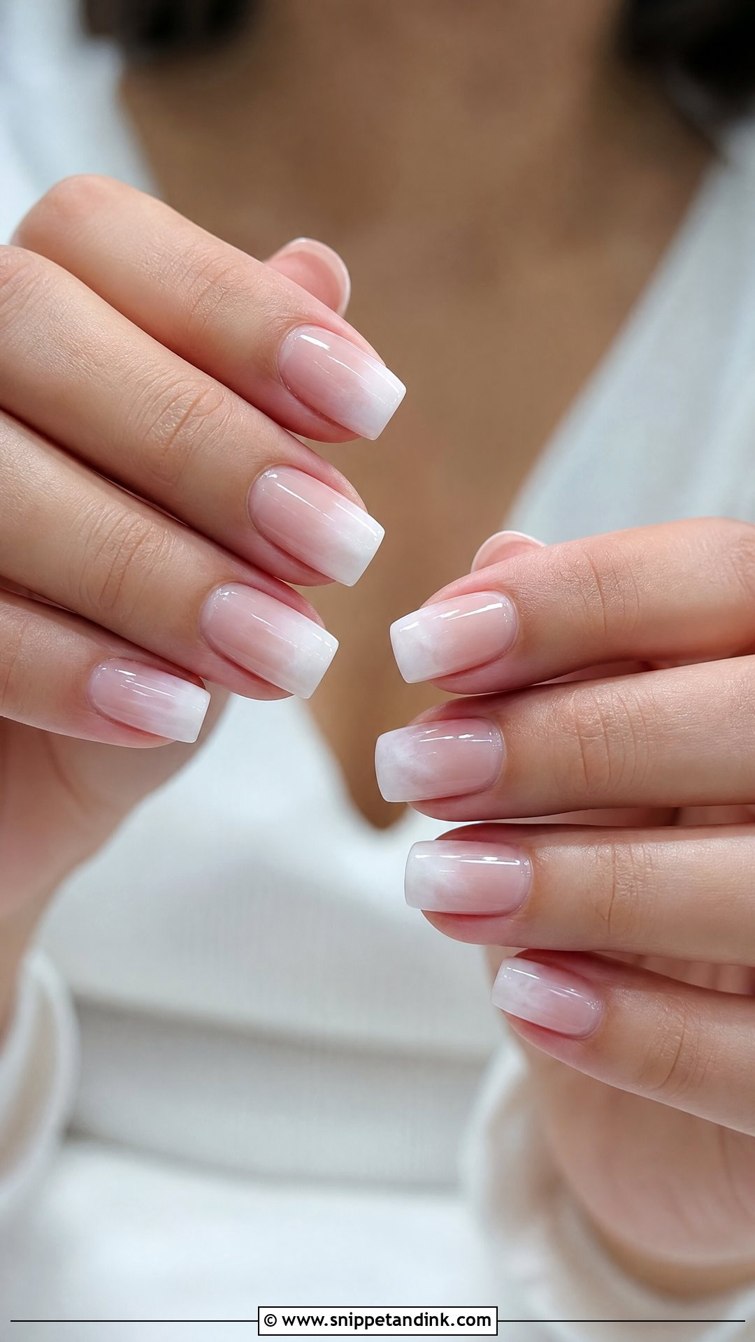 Milky White Ombre Wedding Nails - Snippet and Ink - 20 Ombre Wedding Nails for Bride
