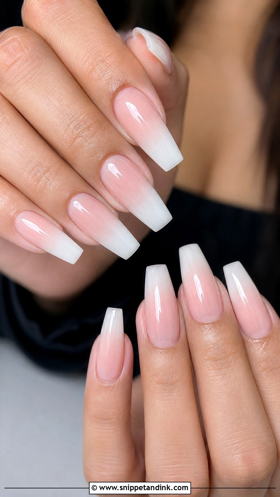 Milky White Ombre Wedding Nails - Snippet and Ink - 20 Milky White Wedding Nails