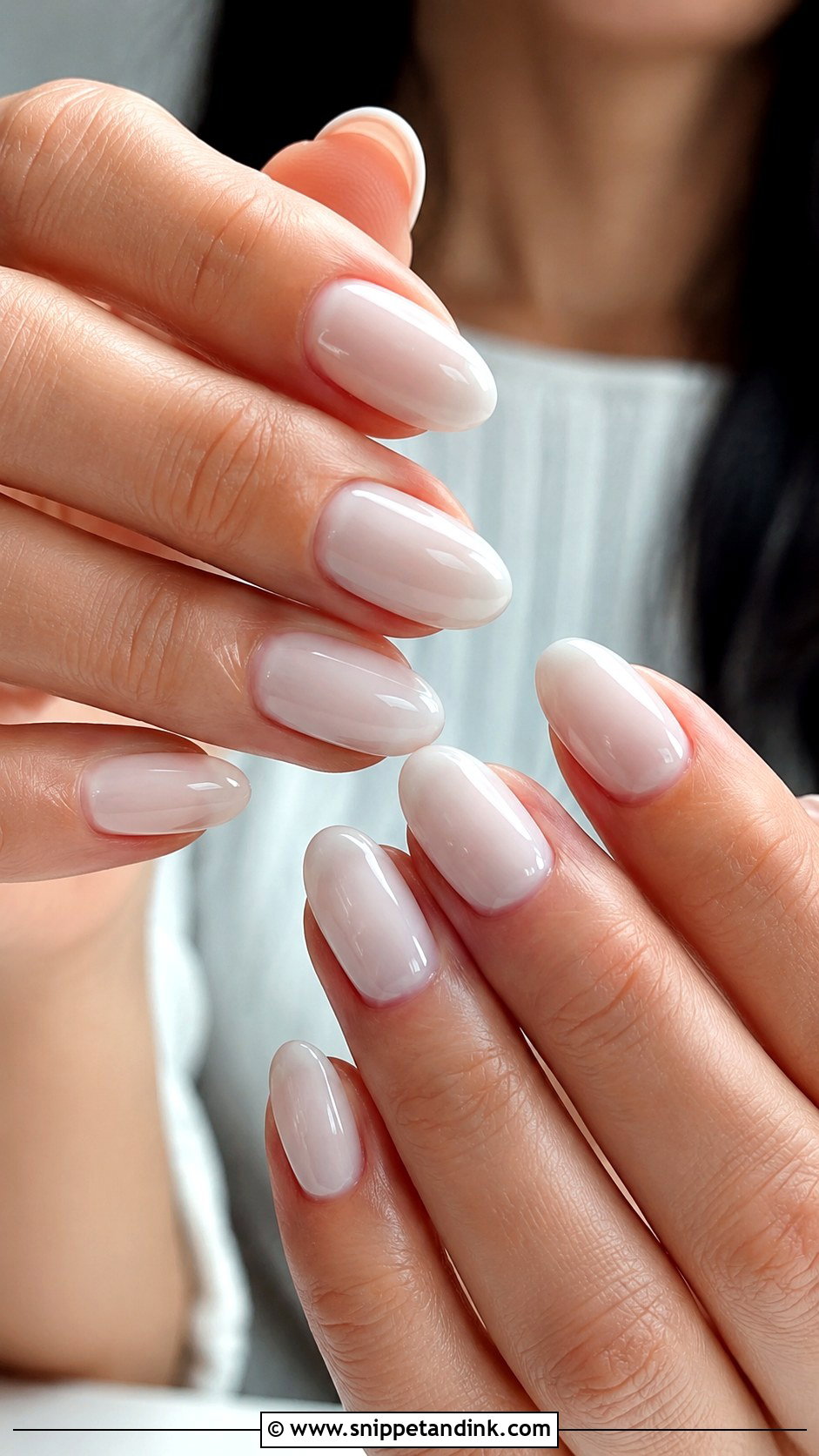 Milky White Oval Bridal Nails - Snippet and Ink - 20 Oval Bridal Nails