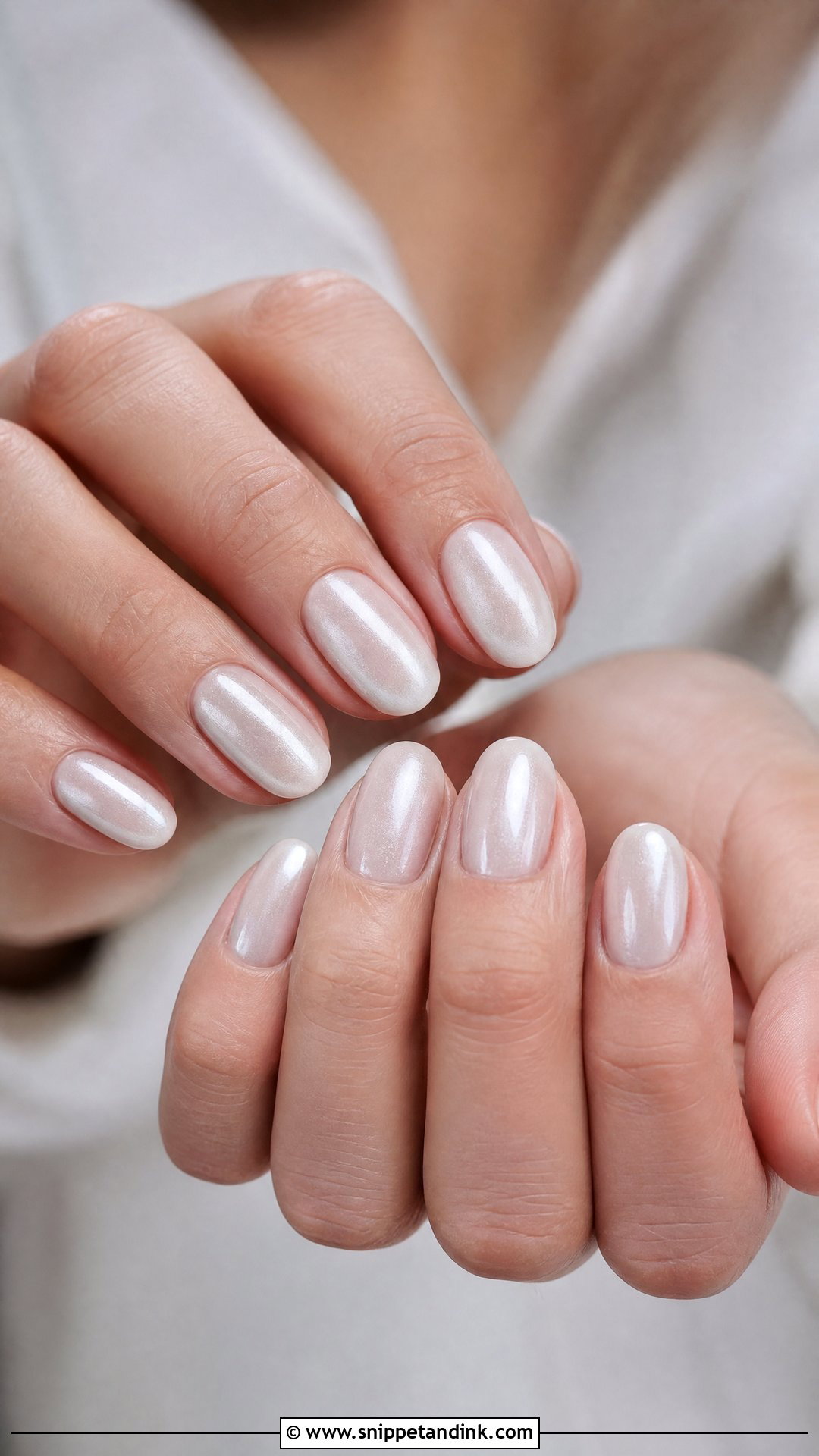 Milky White Pearl Wedding Nails - Snippet and Ink - 25 Pearl Wedding Nails