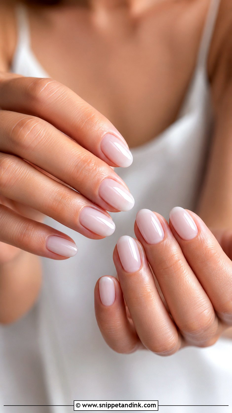 Milky White Pre Wedding Shoot Nails - Snippet and Ink - 20 Nails for Pre Wedding Shoot