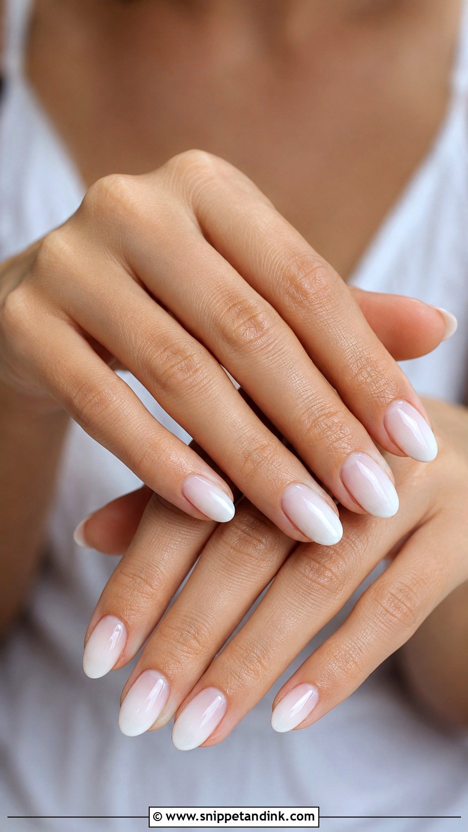 Milky White Press On Wedding Nails - Snippet and Ink - 20 Press on Wedding Nails