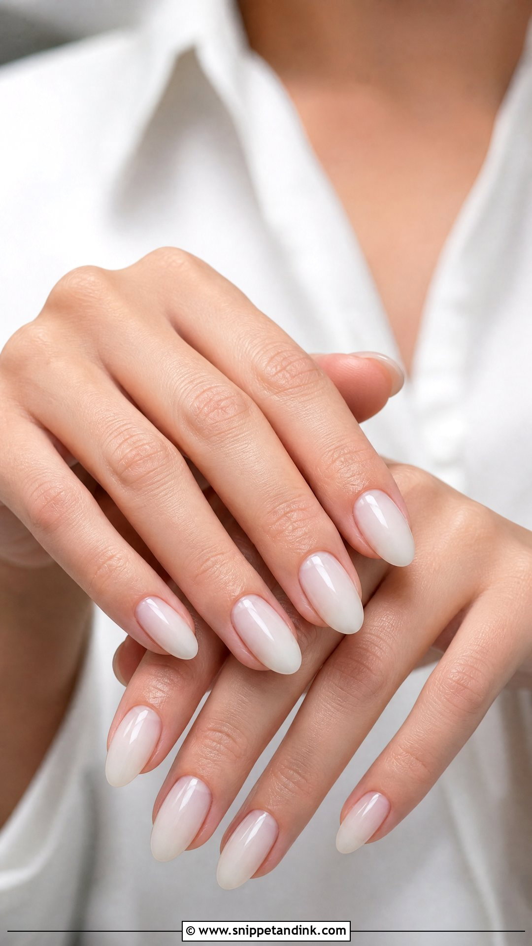 Milky White Proposal Nails - Snippet and Ink - 25 Nails for Proposal