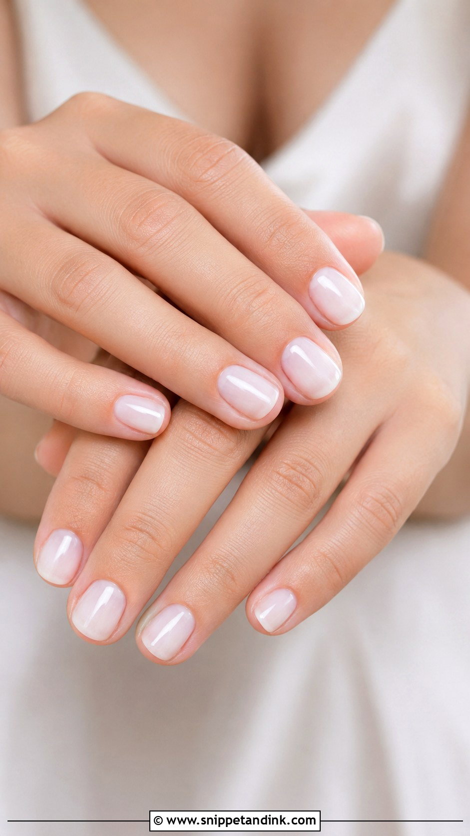 Milky White Short Wedding Nails - Snippet and Ink - 20 Milky White Wedding Nails