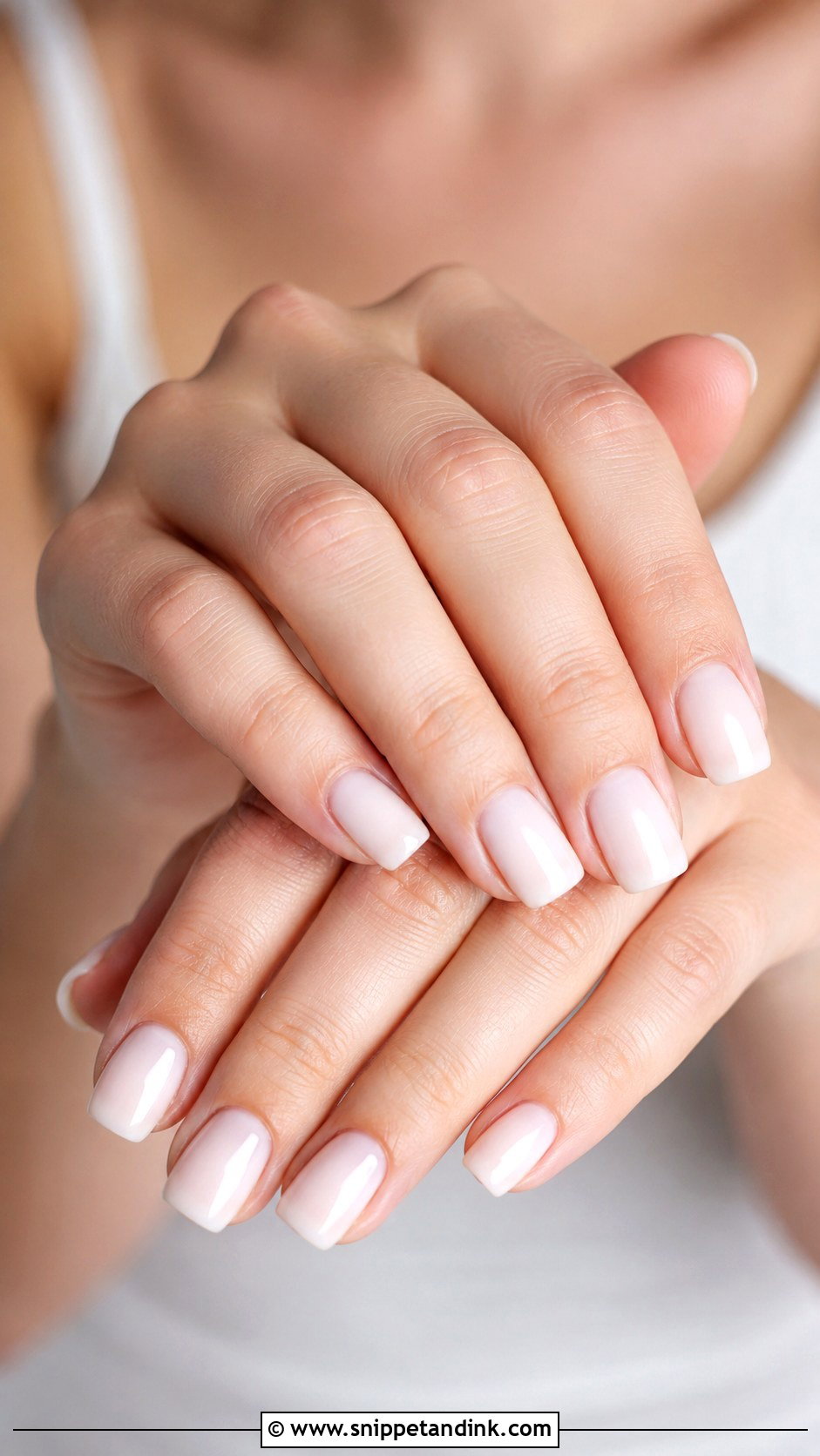 Milky White Square Bridal Nails - Snippet and Ink - 20 Square Bridal Wedding Nails