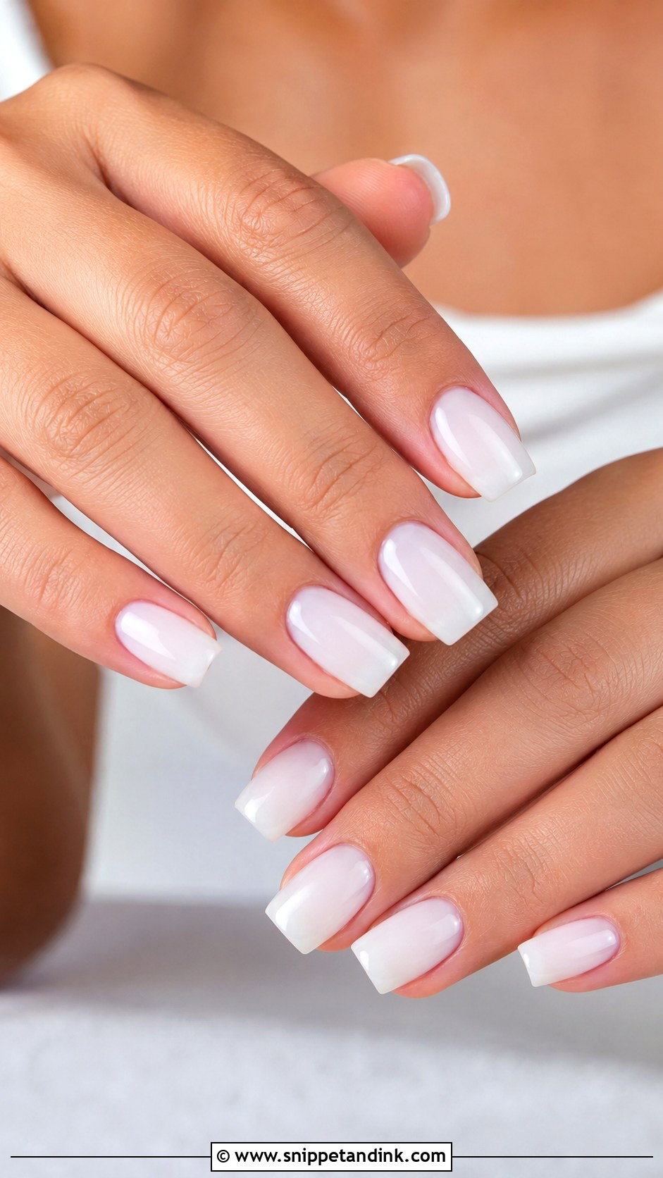 Milky White Square Wedding Guest Nails - Snippet and Ink - 20 Square Wedding Guest Nails