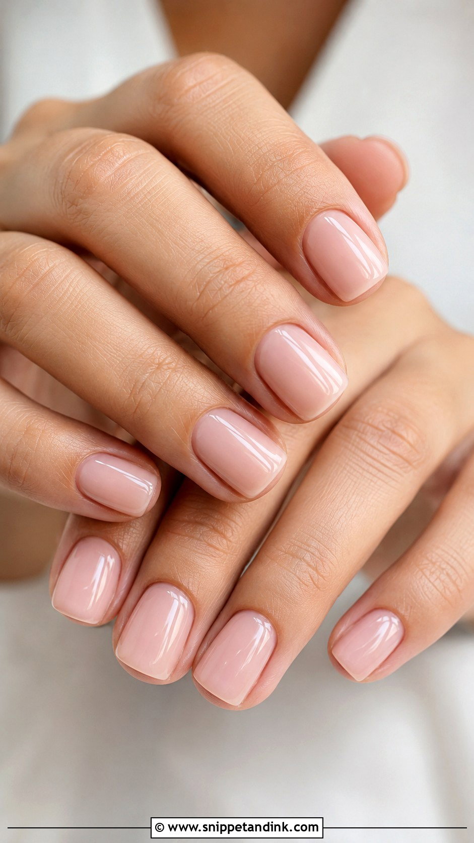 Milky White Square Wedding Nails - Snippet and Ink - 20 Square Wedding Day Nails