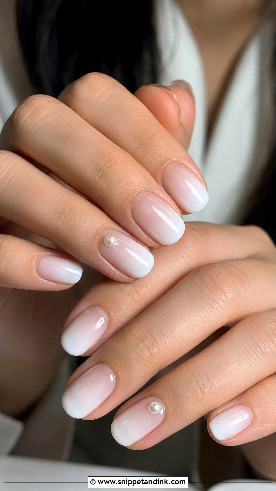 Milky White Wedding Anniversary Nails - Snippet and Ink - 20 Wedding Anniversary Nails