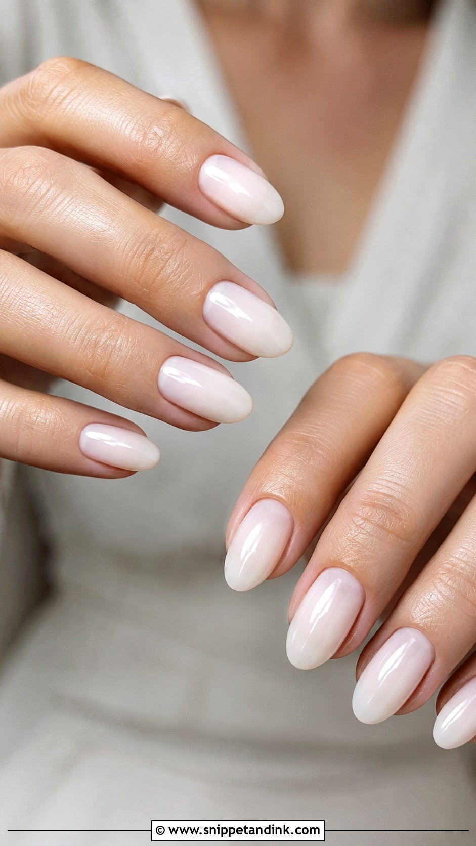 Milky White Wedding Guest Nails - Snippet and Ink - 20 Classy Wedding Guest Nails