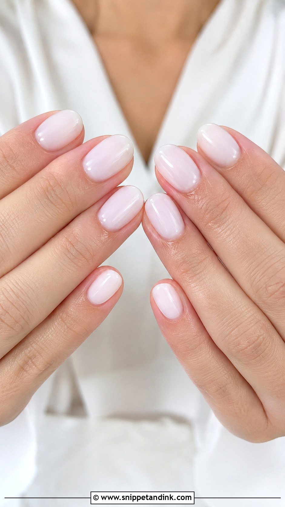 Milky White Wedding Guest Nails - Snippet and Ink - 20 Simple Nails for Wedding Guest