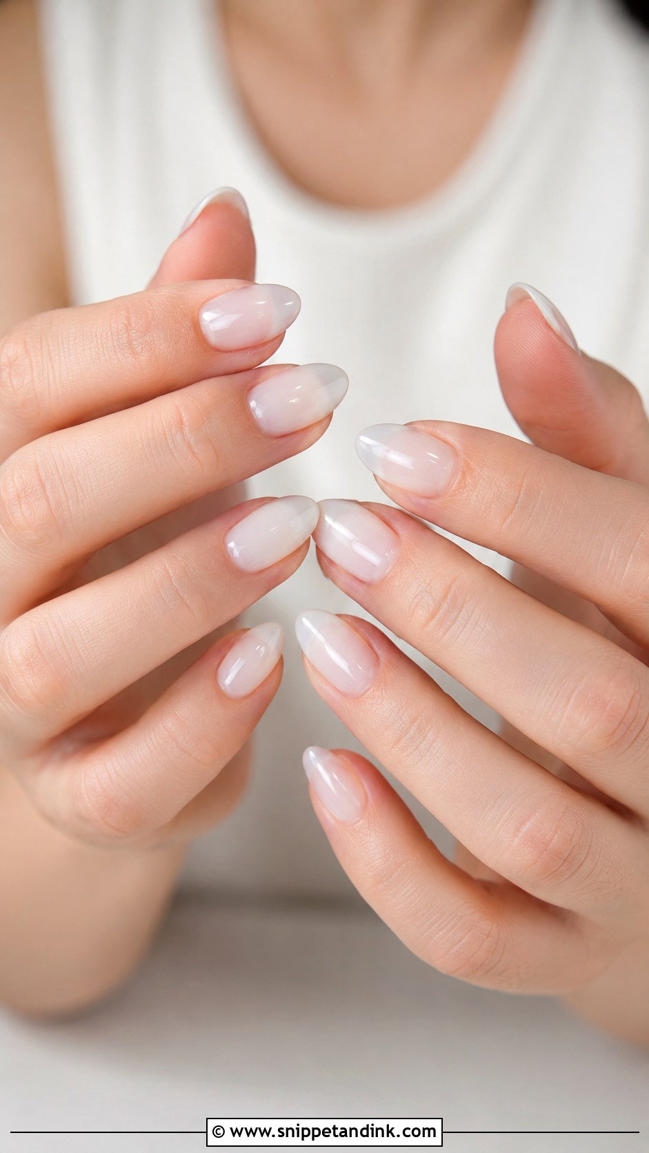 Milky White Wedding Guest Nails - Snippet and Ink - 20 Wedding Guest Nail Designs