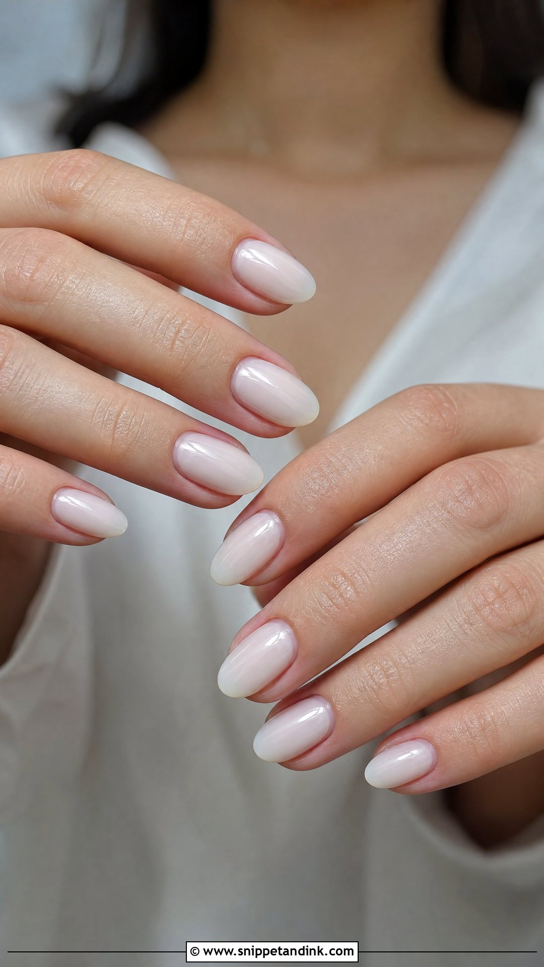 Milky White Wedding Guest Nails - Snippet and Ink - 25 Simple Wedding Guest Nails