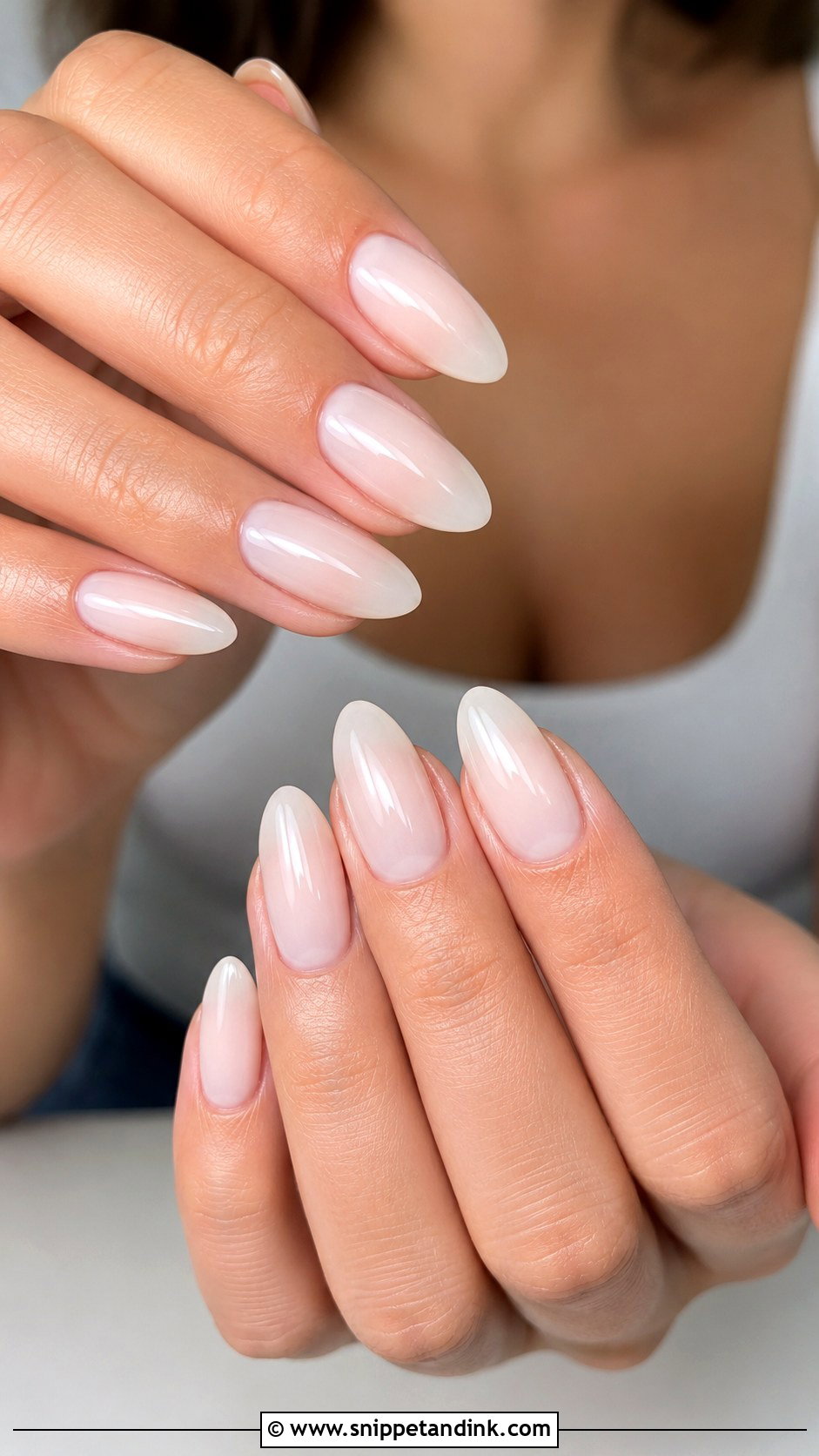 Milky White Wedding Nail Extensions - Snippet and Ink - 20 Wedding Nail Extensions Ideas
