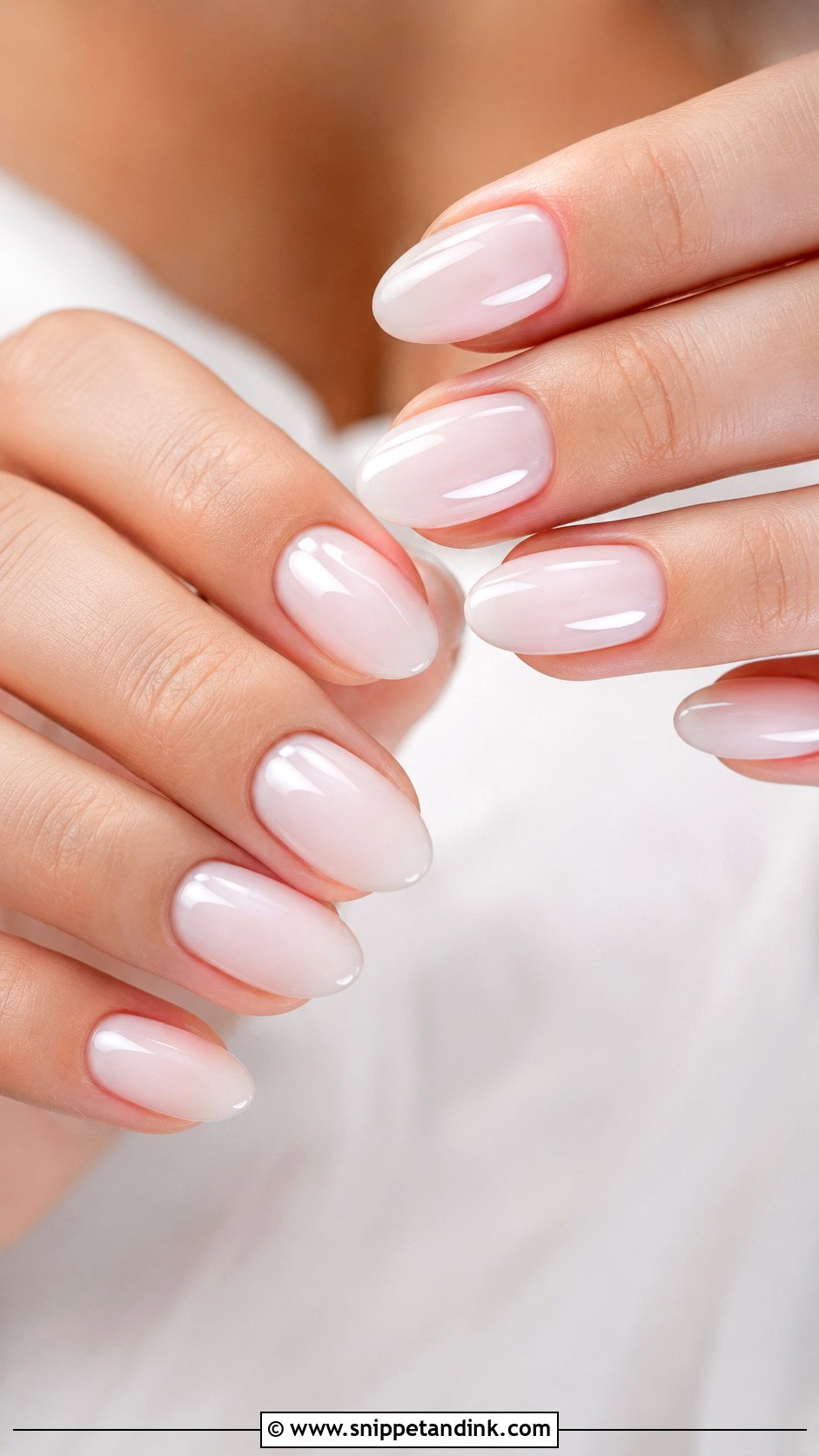 Milky White Wedding Nails - Snippet and Ink - 20 Basic Wedding Nails