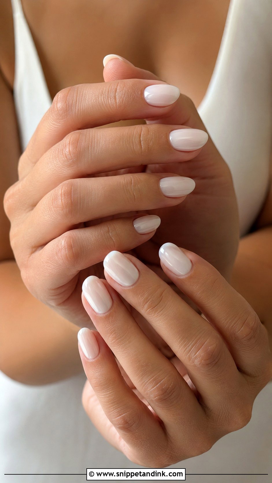 Milky White Wedding Nails - Snippet and Ink - 20 Milky White Wedding Nails