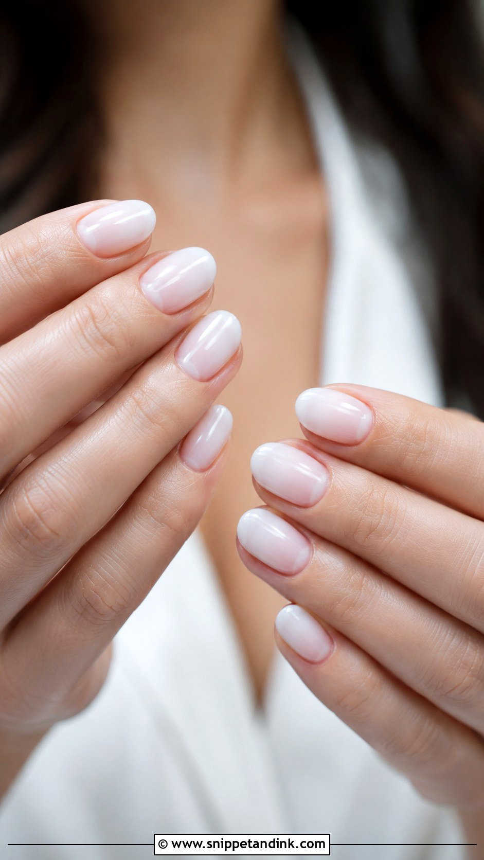Milky White Wedding Nails - Snippet and Ink - 20 Minimal Wedding Nails