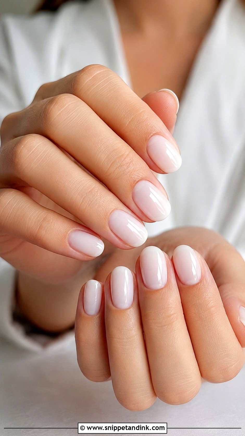 Milky White Wedding Nails - Snippet and Ink - 20 Minimalist Wedding Nails