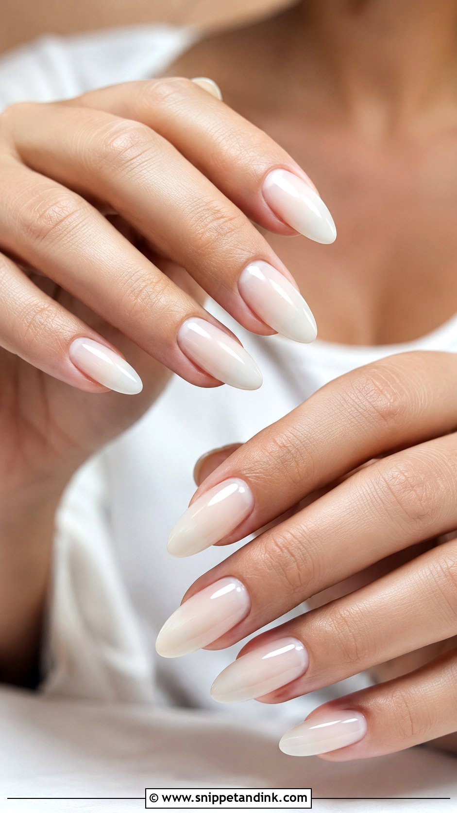 Milky White Wedding Nails - Snippet and Ink - 20 Nails Art for Wedding