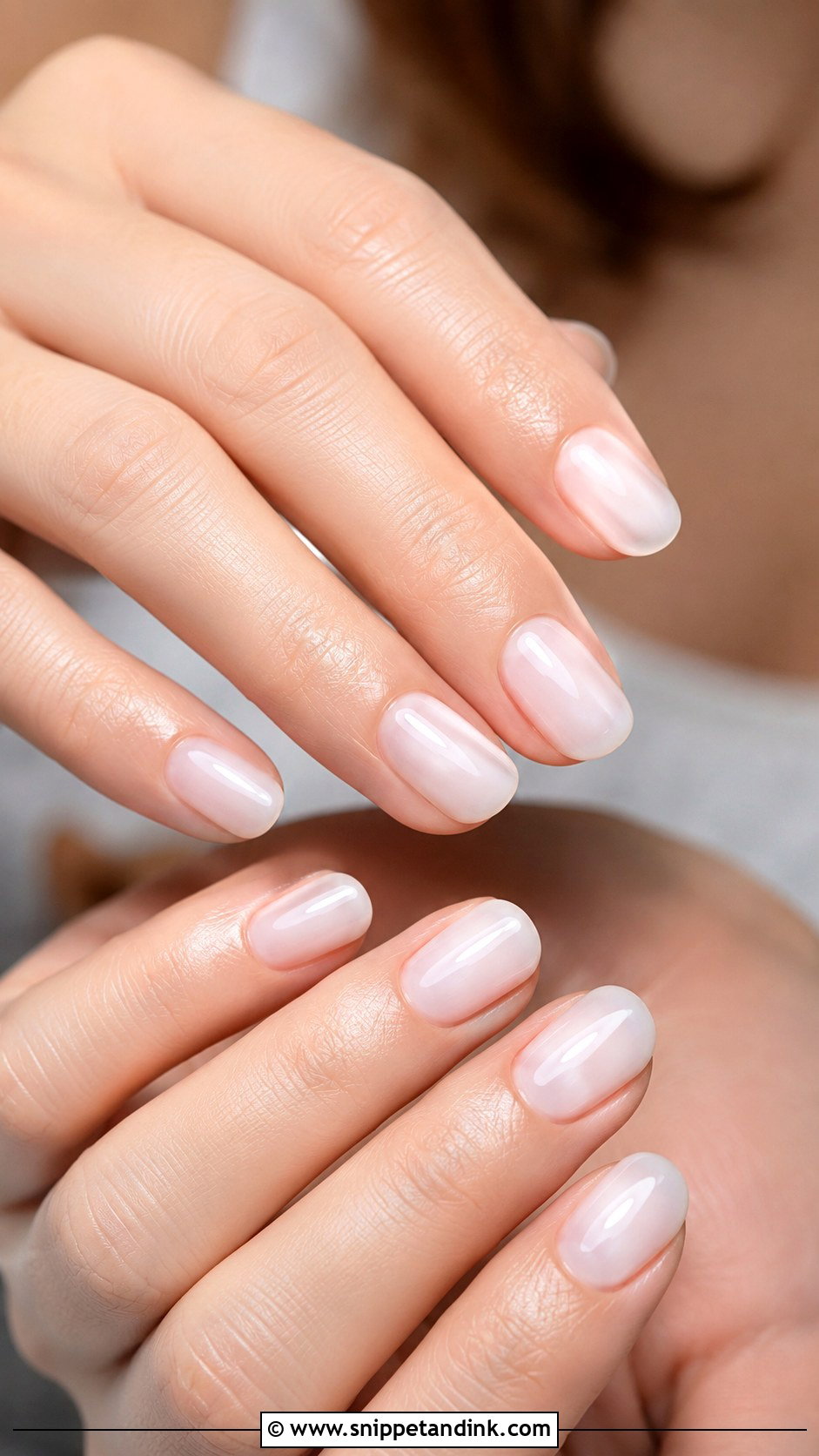 Milky White Wedding Nails - Snippet and Ink - 20 Natural Wedding Nails for Bride